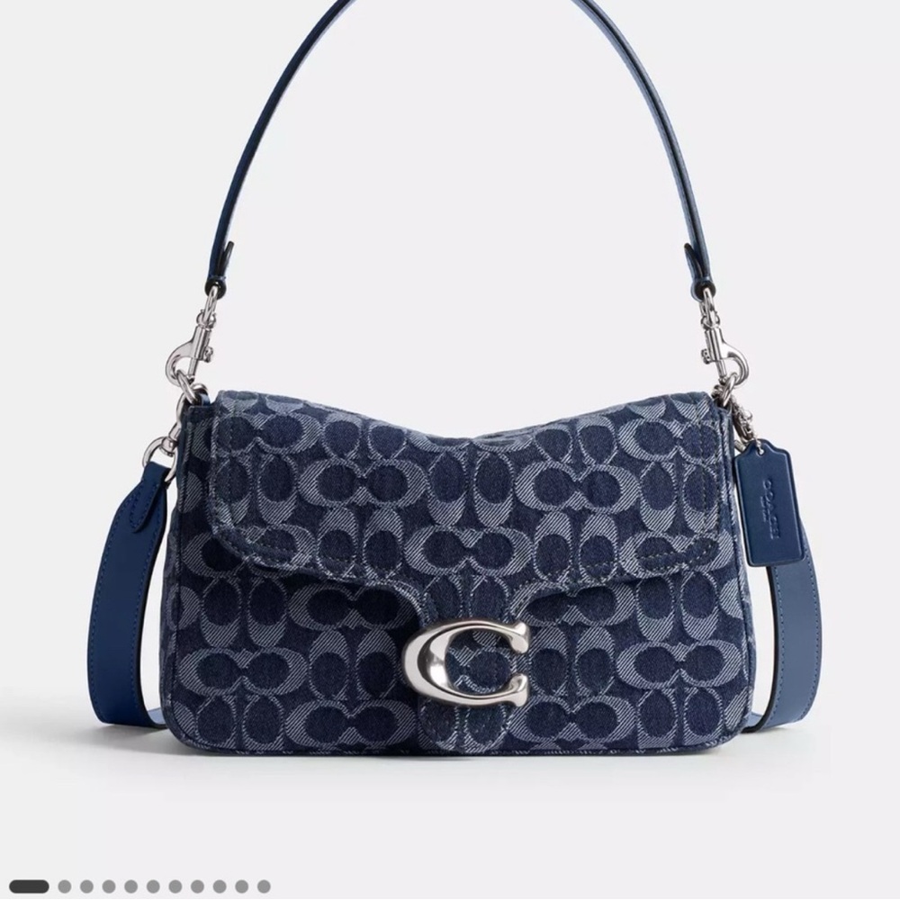 Coach denim Blue Tabby crossbody/shoulder bag